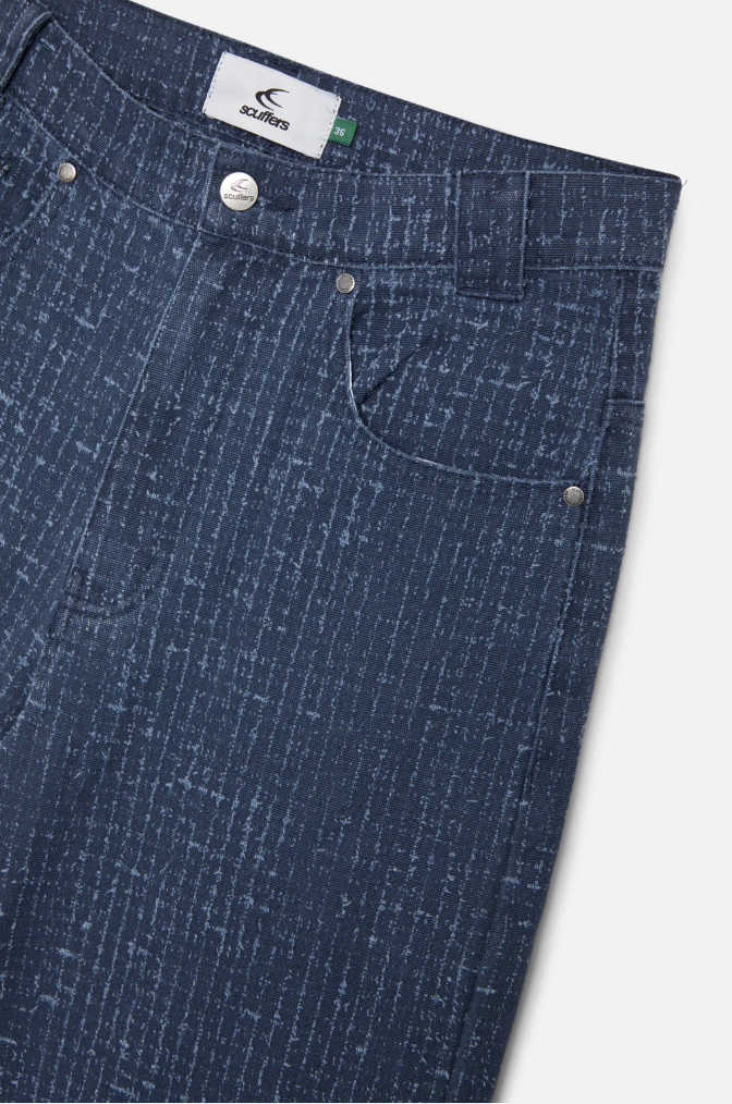 Navy Stitched Pants